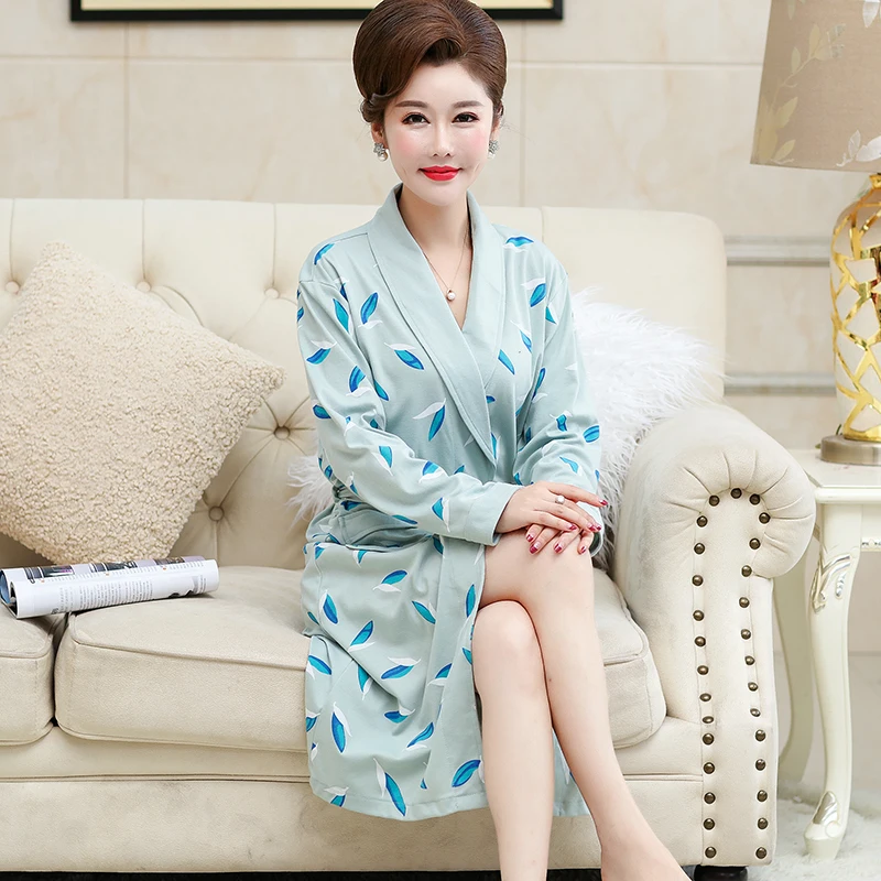 Новинка 2020 весенне-осенняя хлопковая ночная рубашка халат мягкая домашняя