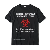 zombie response team funny t shirt cotton casual tops shirts prevalent men t shirt normal