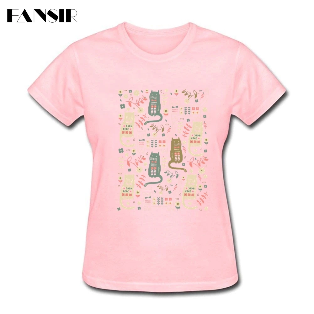 Клуб женская футболка Кот в народном стиле одежда с длинными рукавами Femme