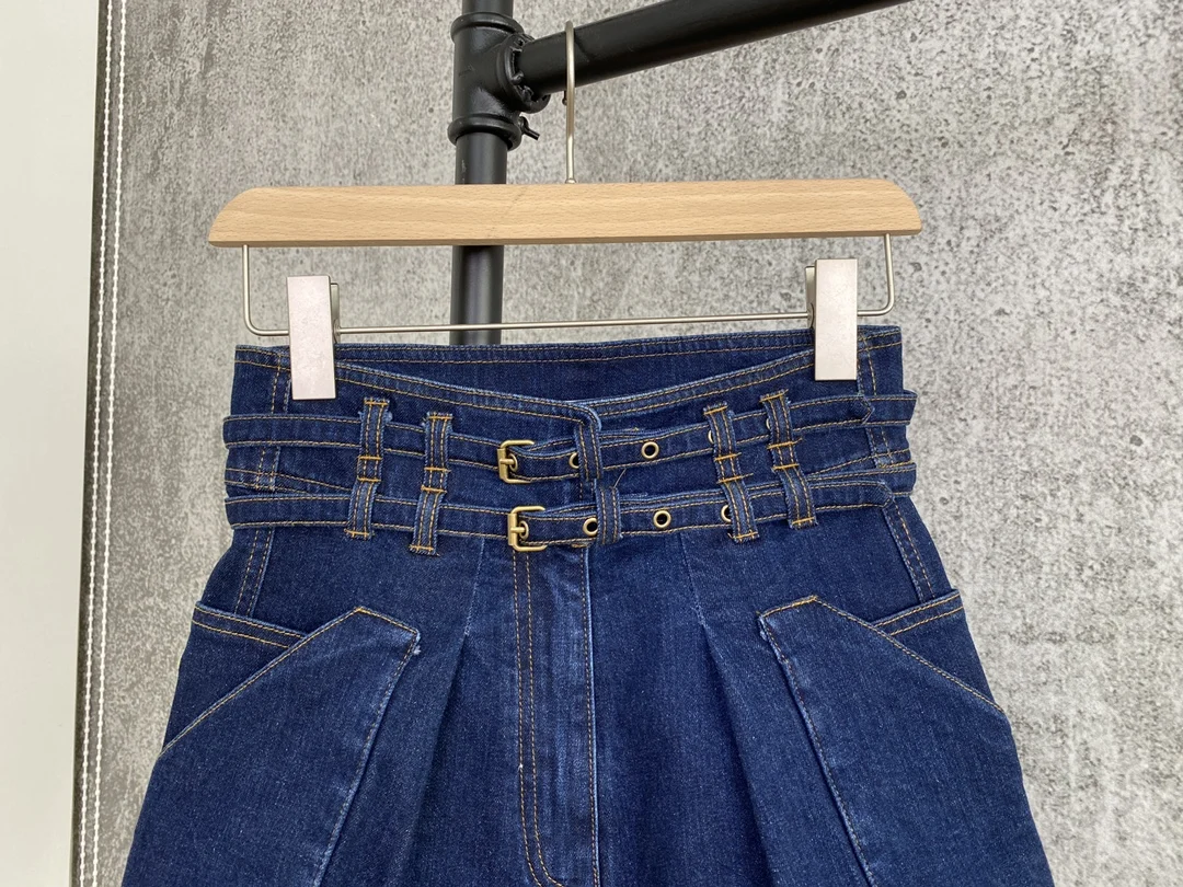 New 2021 Summer Women High Waist Denim Short Pants For Female Gndz 2.27