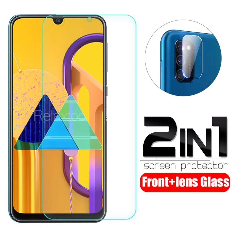 Закаленное стекло для камеры 2 в 1 samsung Galaxy m30s Защитное m 30s m307F зеркальная защитная