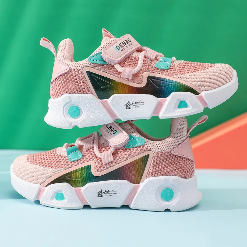 Детские кроссовки для мальчиков и девочек дышащие мягкие Нескользящие