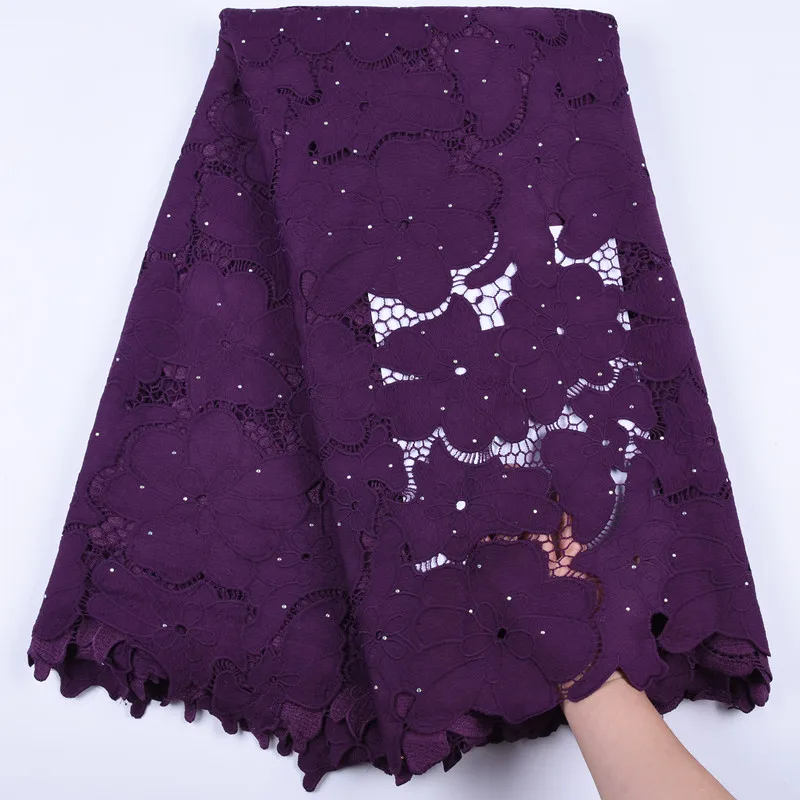 Африканский гипюр Kalume шнур Ткань 5 ярдов белый нигерийский французский тюль