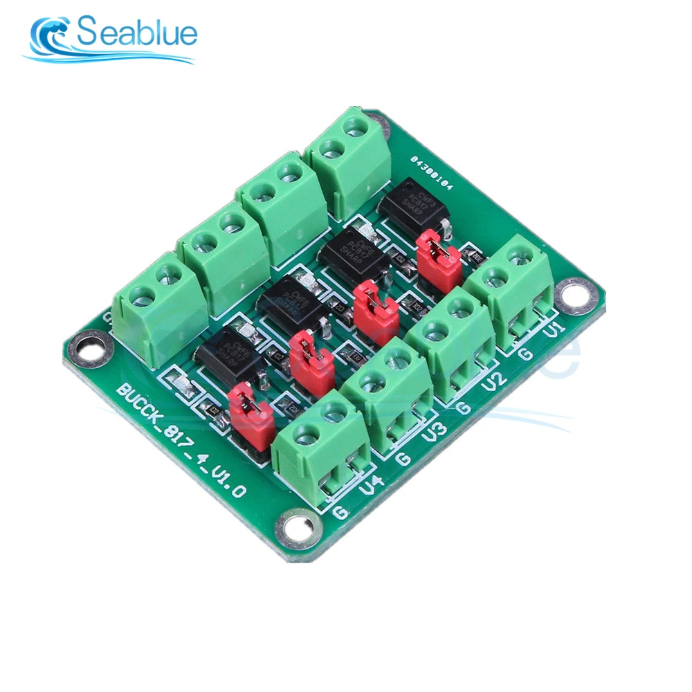 DC 3 6 30V PC817 4 канальная оптопара изоляционная плата преобразователь напряжения