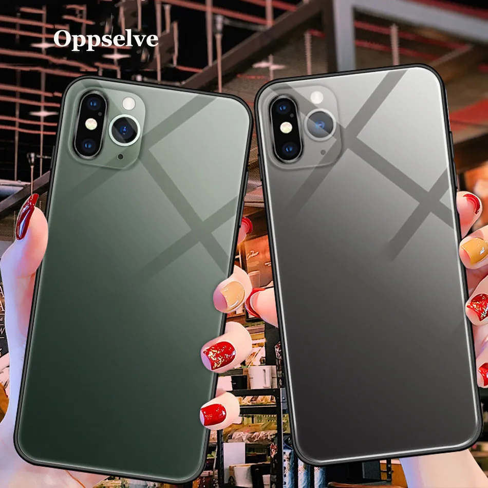 Роскошный стеклянный чехол для iPhone X XR XS MAX Second Сменный Чехол 11 Pro защитная пленка