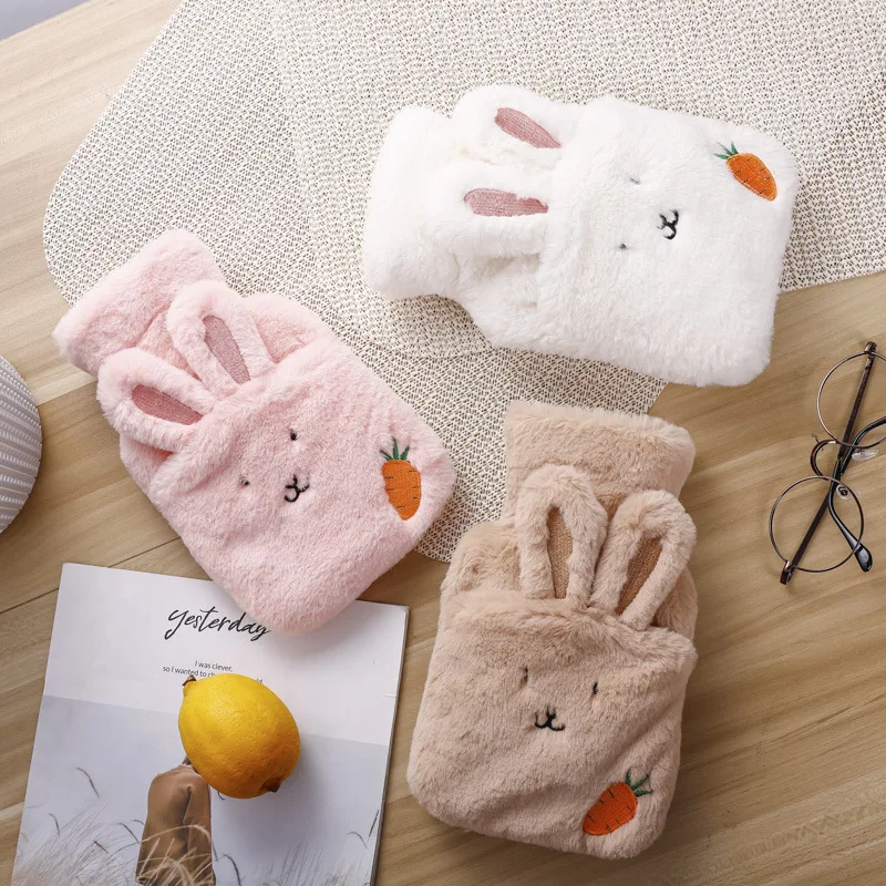 500 мл горячей воды Бутылка сумка packCute ПВХ стресс боли терапии вязаные мягкие