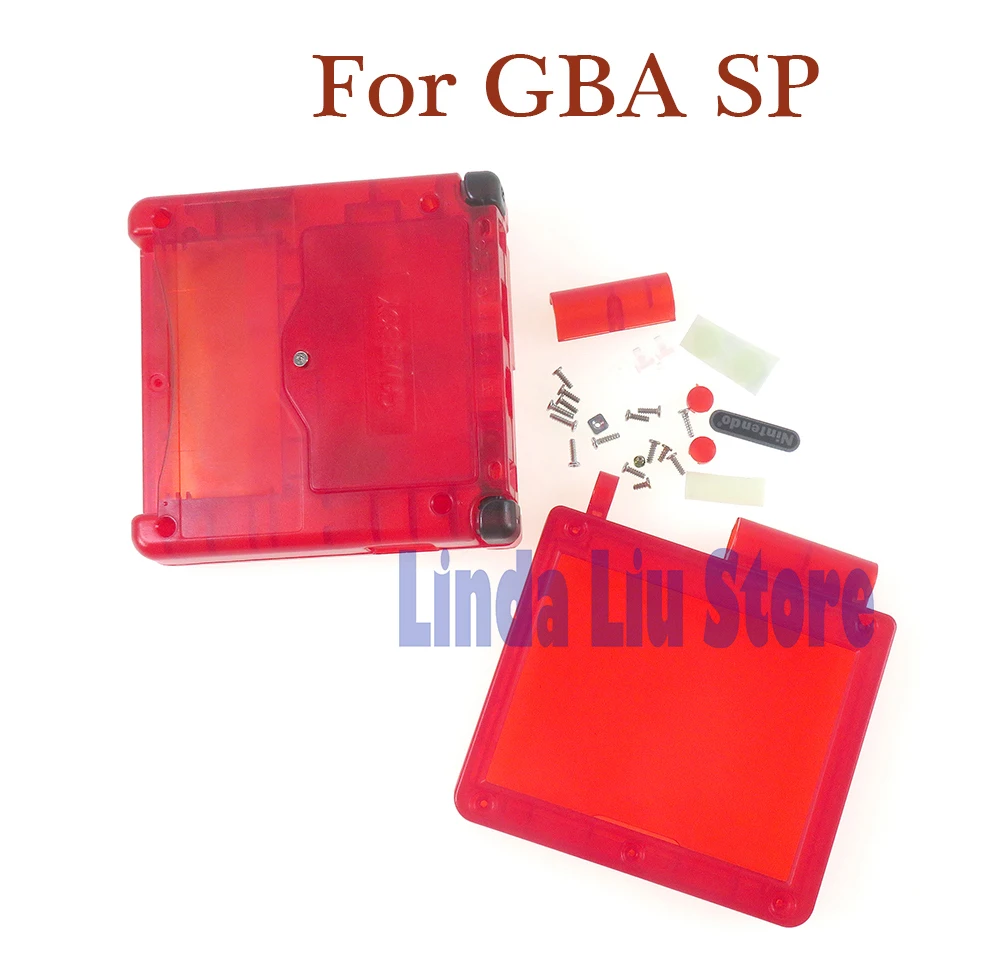

10 комплектов, ограниченная серия, замена классического прозрачного корпуса GameBoy Advance SP для GBA SP, прозрачный чехол