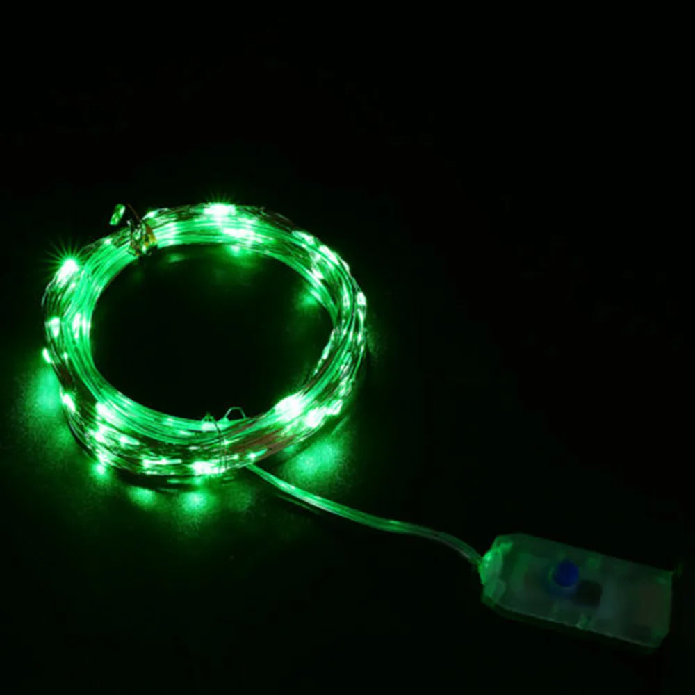 10 м 100LED Сказочный светильник медный провод дистанционное управление