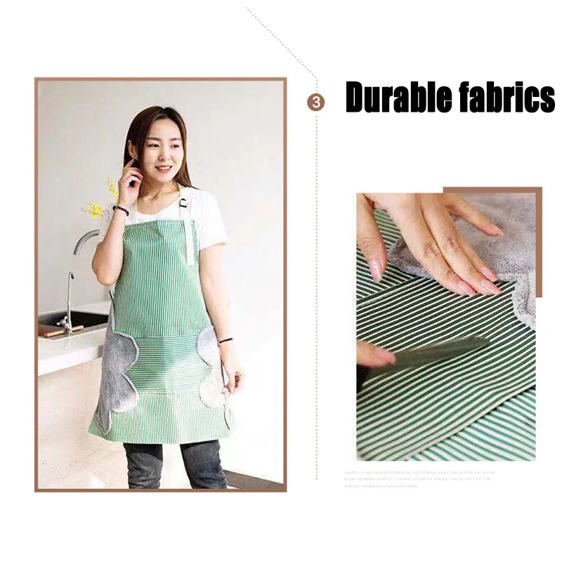 Водонепроницаемый и маслостойкий фартук без рукавов с карманом для домохозяйки