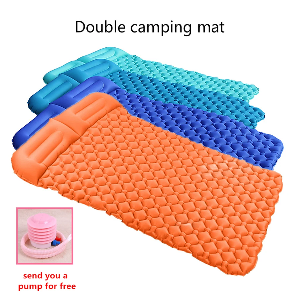 

2 Person Camping Mattress with Gear Inflatable Mattress Self Inflatable Mattresses Sleeping Pad Outdoor Camp Mat Winter