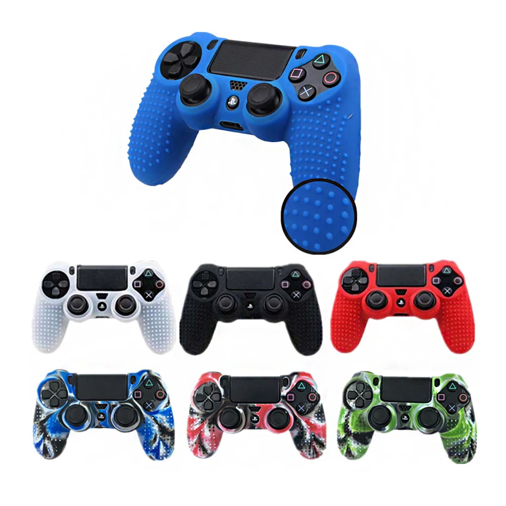 8 цветов Противоскользящий силиконовый чехол для Sony PlayStation Dualshock 4 PS4/Pro/тонкий