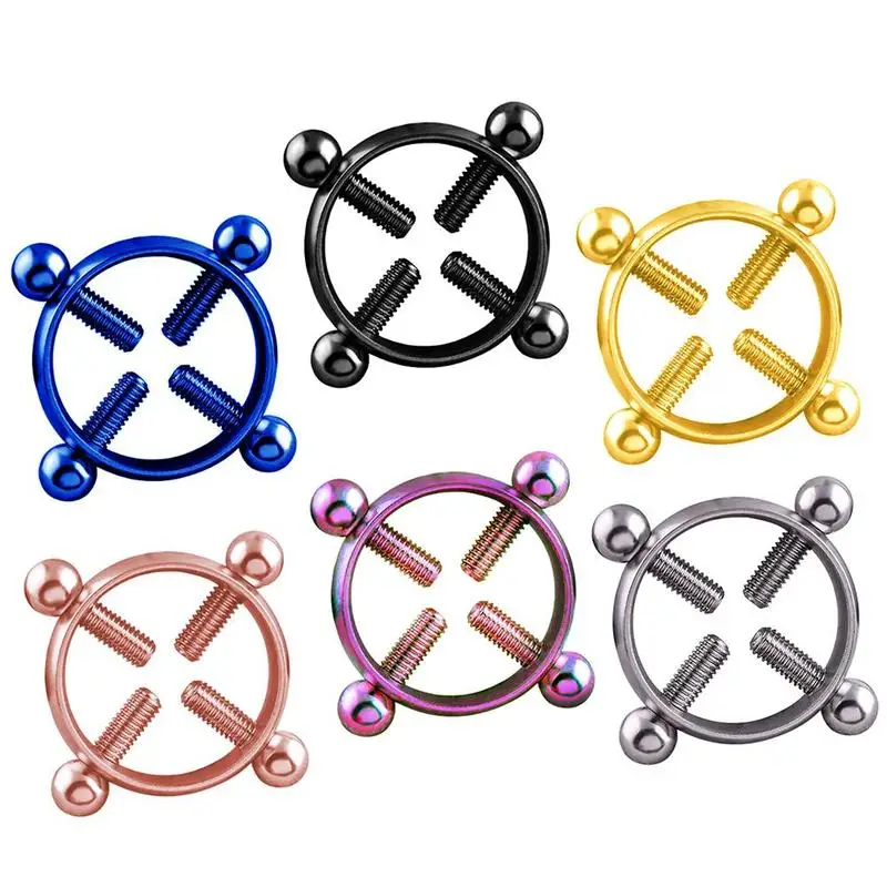 Пикантное привлекательное круглое кольцо для сосков из нержавеющей стали