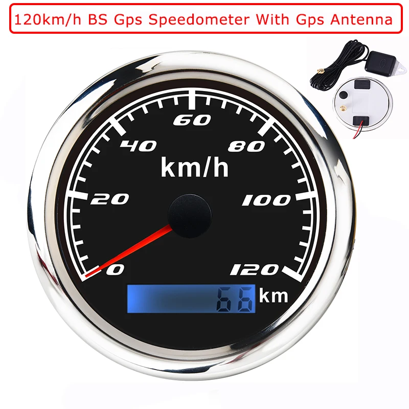 Датчик скорости 60 км/ч 120 200 85 мм GPS водонепроницаемый с красной подсветкой для Mairne