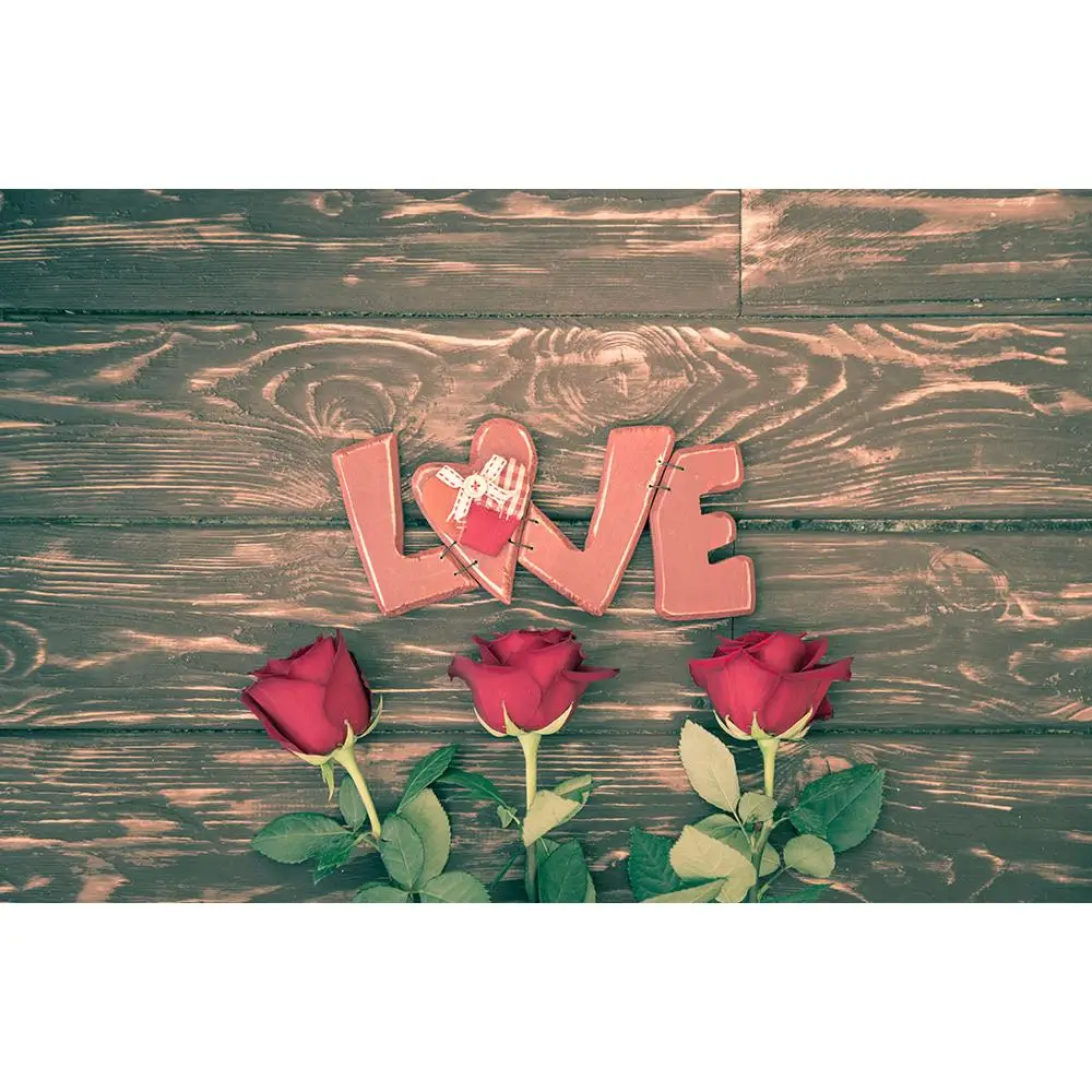 

SHENGYONGBAO Vinyl Custom Photography Backdrops Flower and Wooden Planks Theme Photography Background 200309HK-04