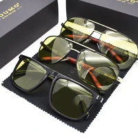 3pcs combined sale lioumo day night vision photochromic sunglasses for men polarized women fashion square driving sun glasses