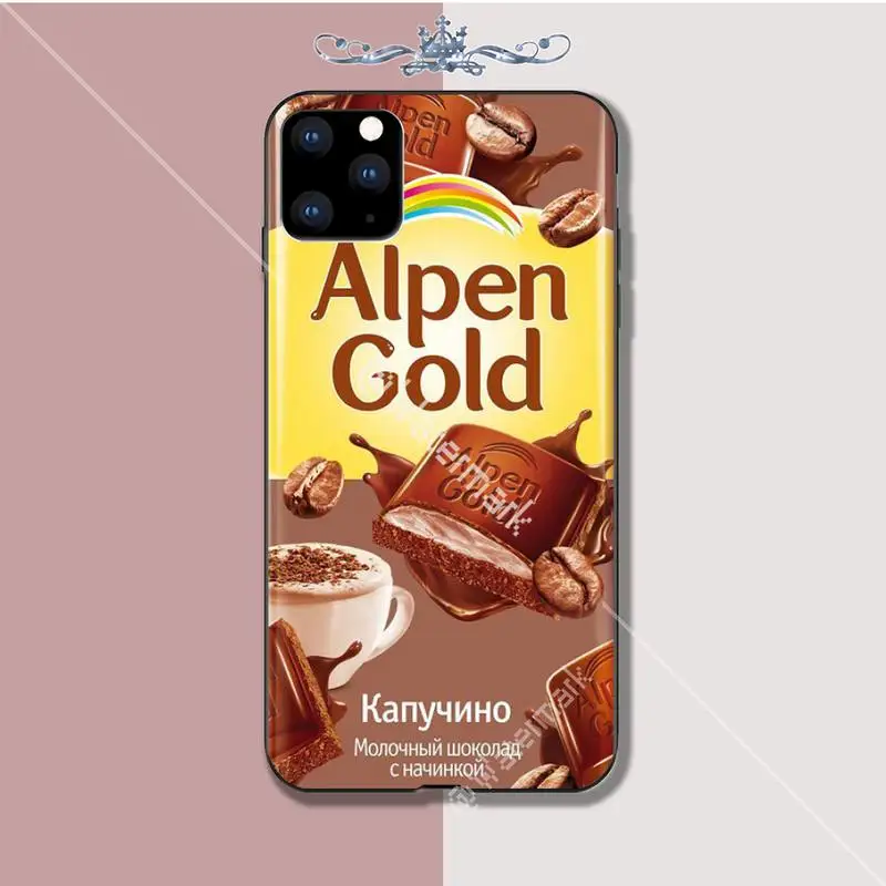 Роскошный чехол для телефона Alpen с золотым шоколадом Iphone 5s Se 2020 6 6s 7 8 Plus X Xs Max Xr 11 Pro