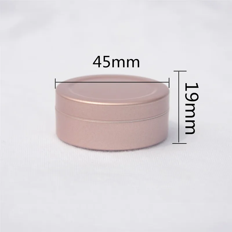 

Wholesale 20/50/100/200pcs 20g Empty Rose Gold Aluminum Cream Jar Pot Nail Art Makeup Empty Cosmetic Metal Tins Containers