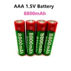 Аккумуляторная батарея AAA, 2021 в, 1,5 мА  ч, 8800 в, новая Щелочная аккумуляторная батарея для светодиодсветильник шки mp3wait, 1,5