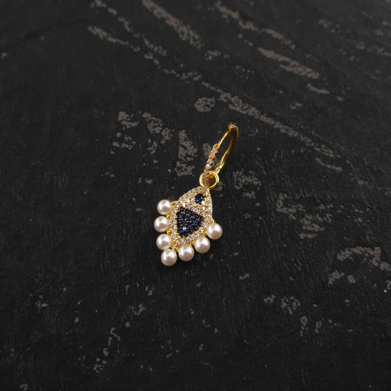 hot 925 silver earring for women tropical ocean holiday small fish peal zircon drop earrings luxury brand monaco jewelry free global shipping