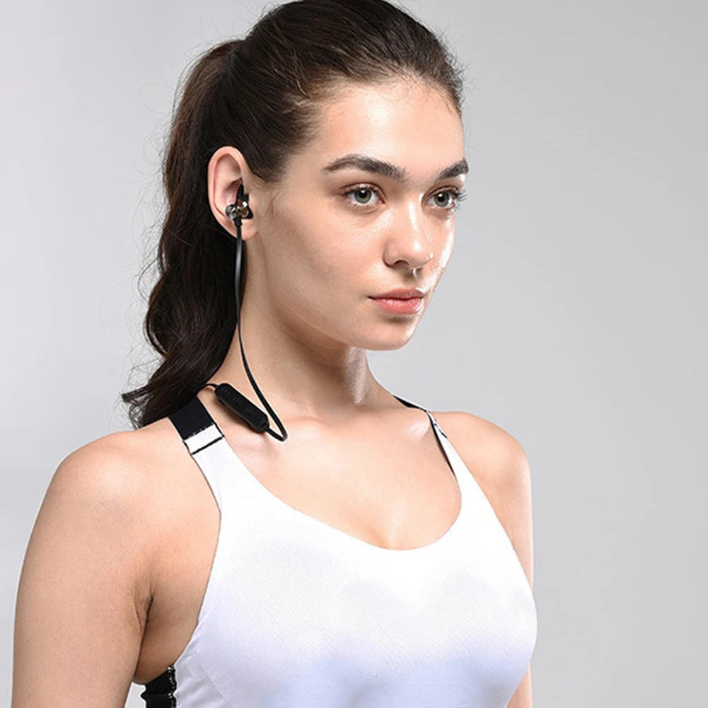With Microphone HIFI TF Card Fitness Bluetooth 5.0 Waterproof Mobile Phone Sweatproof Running Sport Magnetic Wireless Headset |
