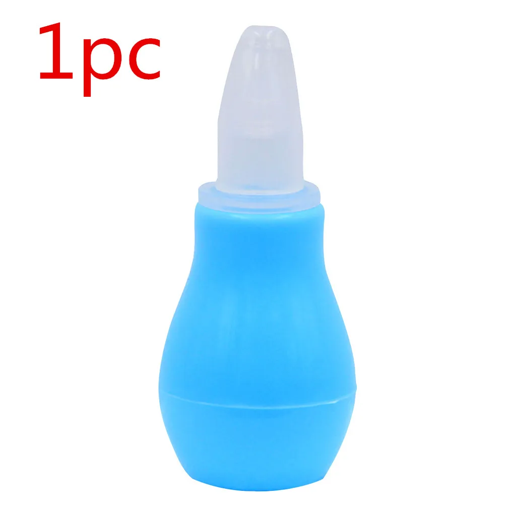 1PC blue 1 шт./2 шт./5 шт., силиконовый аспиратор для носа для новорожденных детей, Безопасный Очиститель носа для малышей, Вакуумный аспиратор с соплями - Цвет: 1PC blue