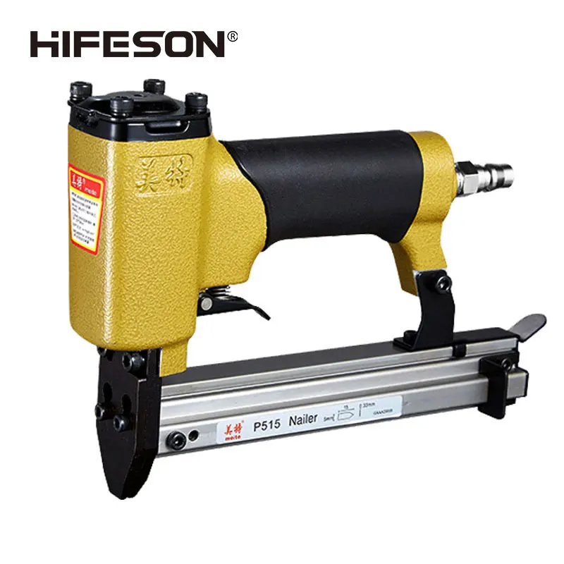 

HIFESON Air Pneumatic Frame Gun P515 Nailer Nails Manual Flex Point Tacker Framing Tools Tacker Gun Used for Frame Back Fix