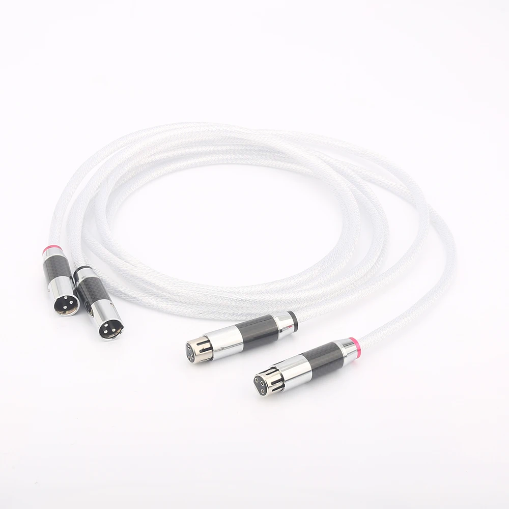 Audiocrast A58 S ilver plated XLR кабель с углеродным волокном баланс аудио серебряный