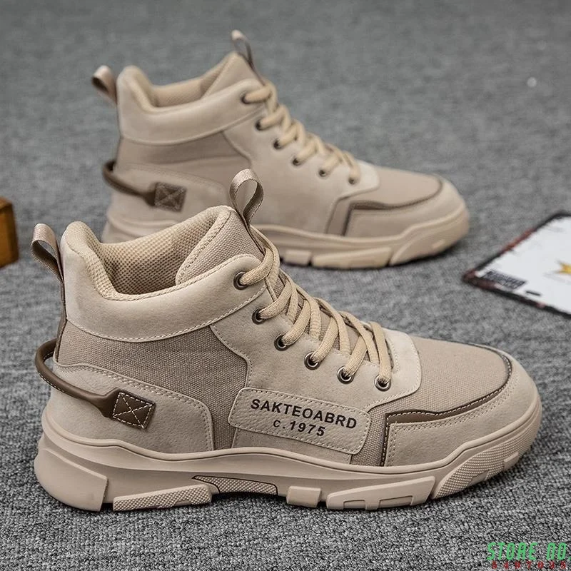 

Men Shoes Sneakers Boots Men's Spring Autumn Men's Boots Fashion High Top Board Zapatillas Hombre Chaussure Homme