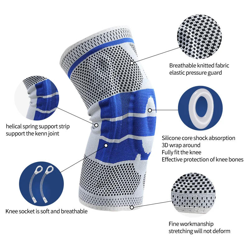 Цзянь фей 1 шт. спортивные наколенники Для мужчин под давлением эластичные s