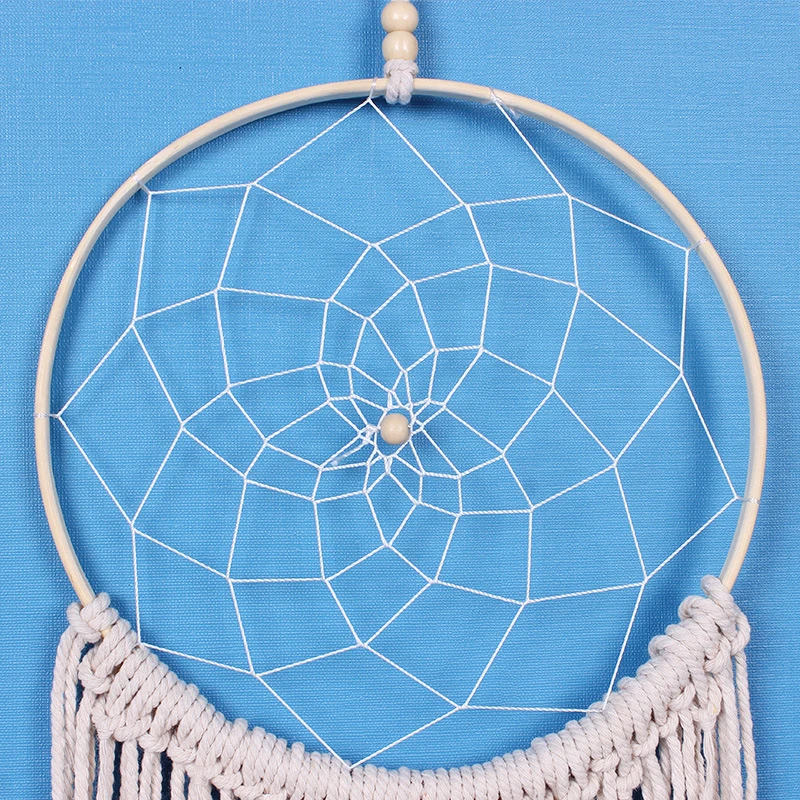 Потертый шик Винтаж Висячие ловушки мечты большой сделанный вручную Ловец снов