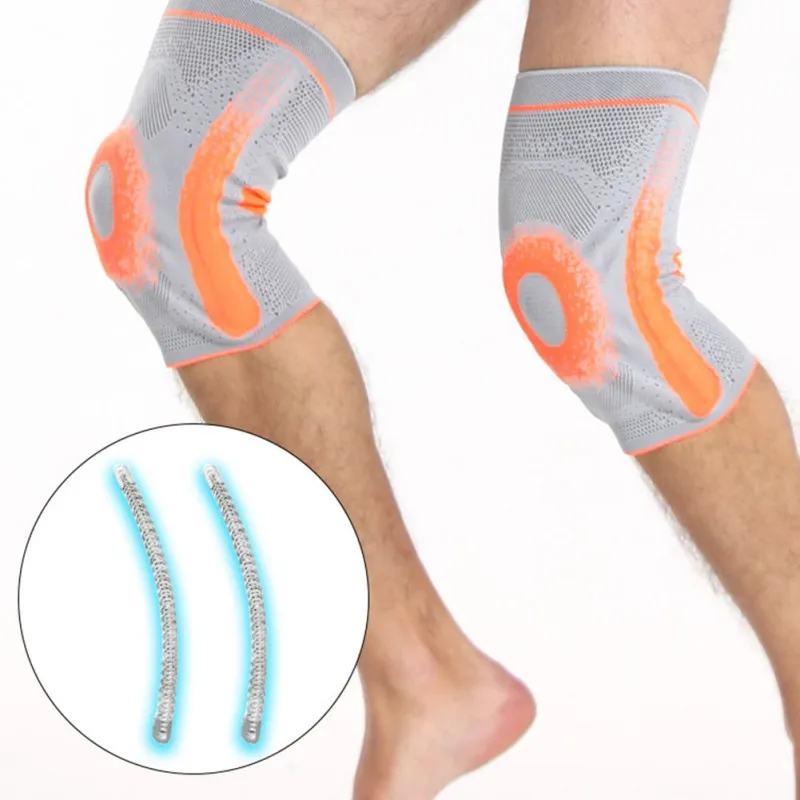 

Knee Support Knee Brace Spring Support,Knee Pads Compression Strap Knee Pad Support , Hip Bone Silicone Protection