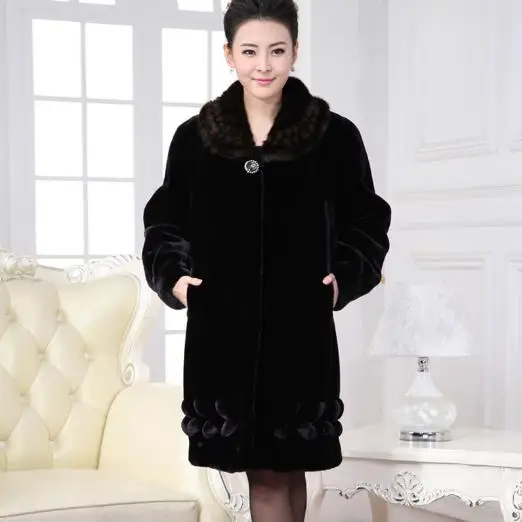 Меховые женские пальто из искусственного меха 2019 зимняя женская шуба норки