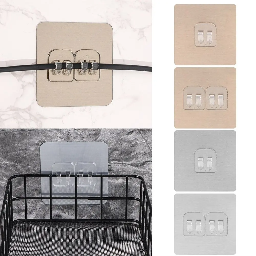 

Strong Non-marking Glue Magic Stickers Buckle Self Adhesive Free Punch Hook Kitchen Bathroom Shelf Holder