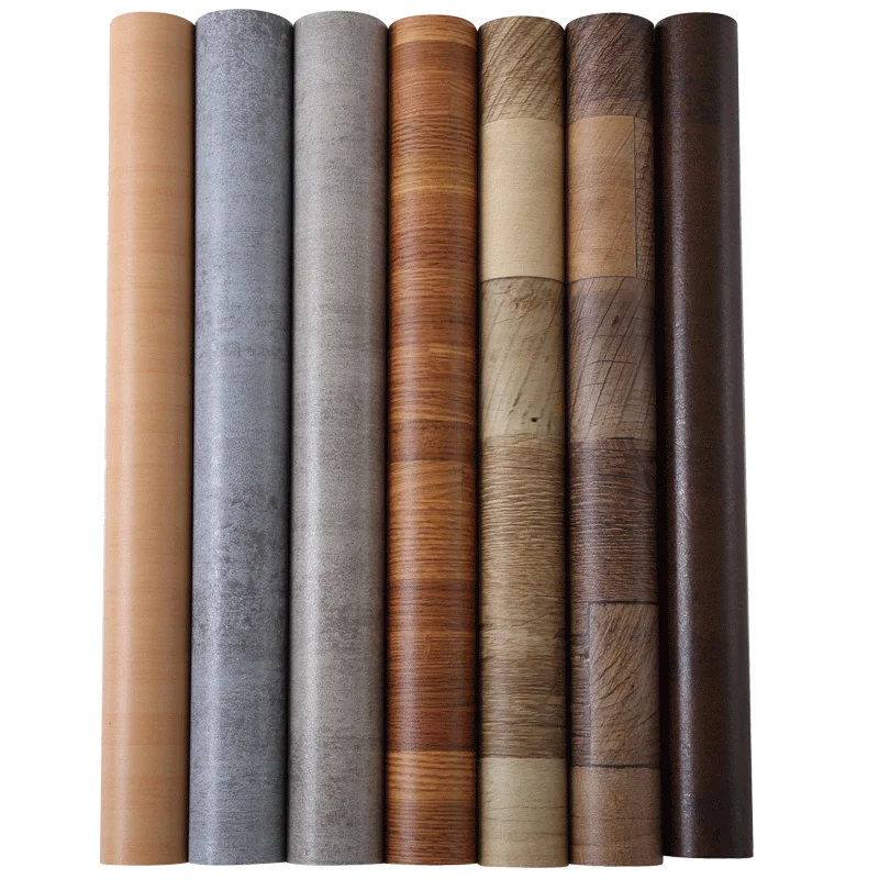 Утолщенные наклейки на пол с узором из темного дерева самоклеящиеся