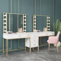 studio make up table with lamp wedding dress shop dressing table professional make up artist beauty salon special make up table