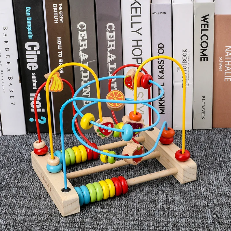 

3D Wooden Montreal Puzzle Toys Cartoon Wooden Bearded Clock Shape Mathing Hand Garb Board For Leraning Education Children Toys