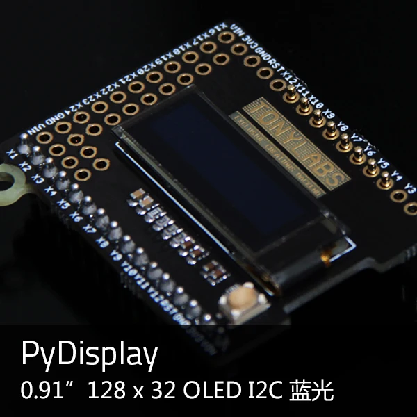 

PyMono 0.91 "128 32 OLED I2C Compatible with PyBoard