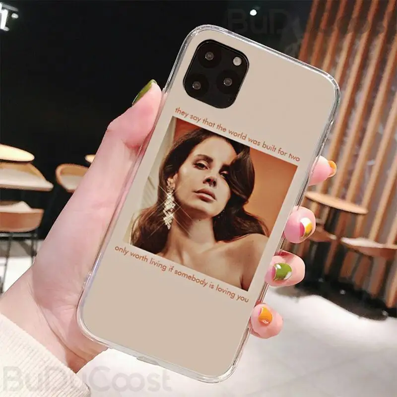 

Sexy singer model Lana Del Rey Phone Case For iphone 11 Pro11 Pro Max X 8 7 6 6S Plus 5 5S SE cass