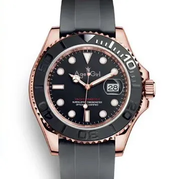 

Classic New Men Automatic Mechanical Silver Rose Gold Black Grey Stainless Steel Yacht Watch Ceramic Bezel Master Sapphire