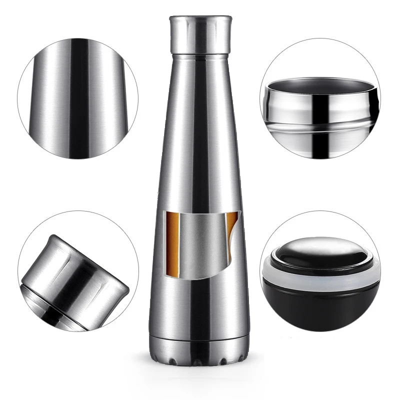 1 шт. термос с логотипом на заказ из нержавеющей стали бутылки для воды вакуумной