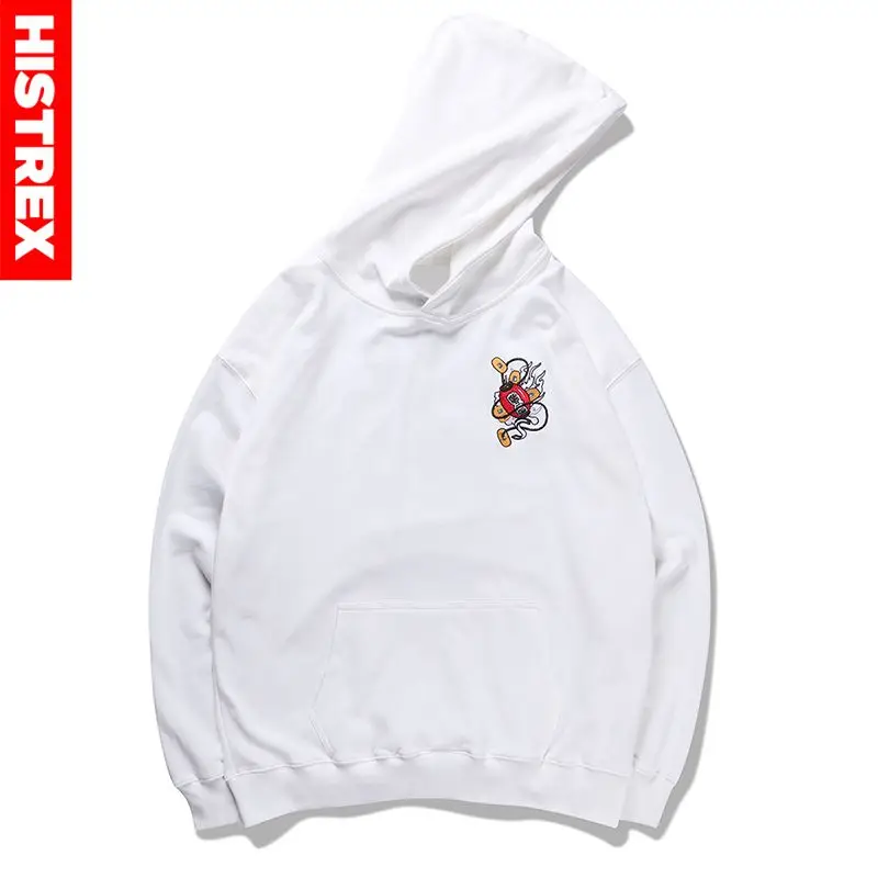 С принтом в китайском стиле Лев 100 хлопок мужские толстовки женские HarajukuPrinting с