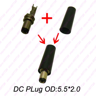 

100pcs/lot DC Connector Female O.D.5.5 x 2.0mm DC Plug Power Jack DIP 3pin PCB Mounting DC-016A