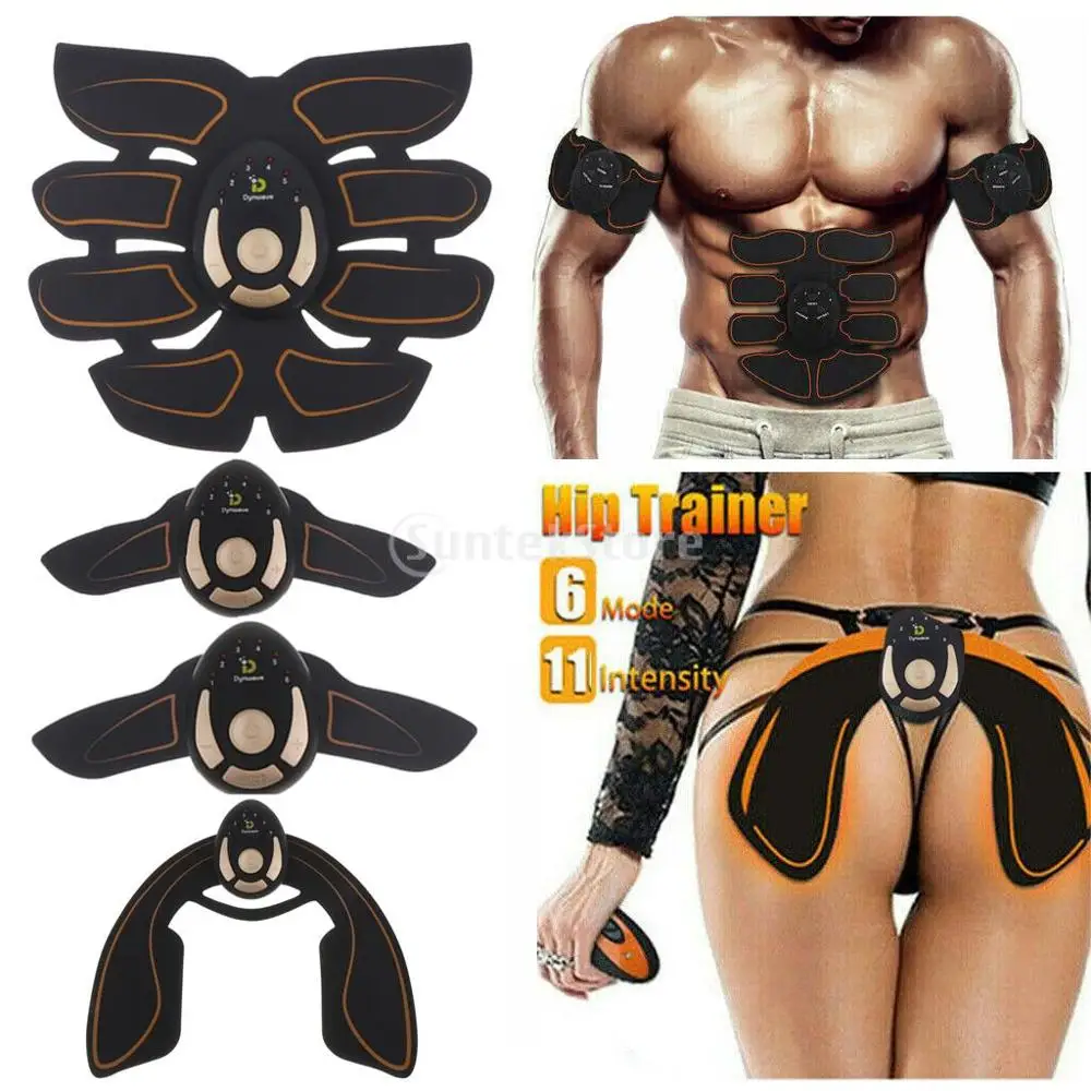 

Abdominal Muscle Stimulator Trainer EMS Abs Fitness Equipment Training Gear Muscles Electrostimulator Toner Exercise At Home Gym