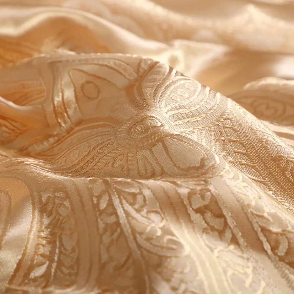 Комплект постельного белья Svetanya из жаккарда шелковистое постельное белье