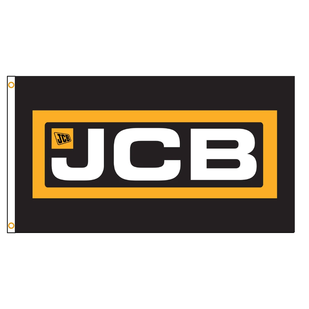 Флаг британского трактора UK JCB 90x150 см|Флаги баннеры и аксессуары| |