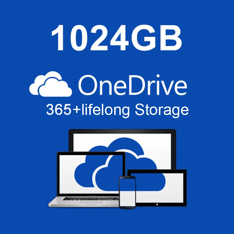 

1TB OneDrive cloud storage personal account upgrade Lifetime subscription 1 person + 365 for PC/tablet/phone Support 5 devices