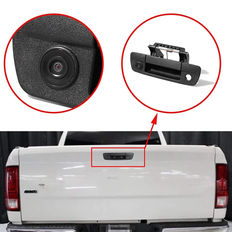

Ручка багажника, резервная камера заднего вида для Dodge Ram 1500 2500 3500-2010, задняя Водонепроницаемая задняя камера s Black