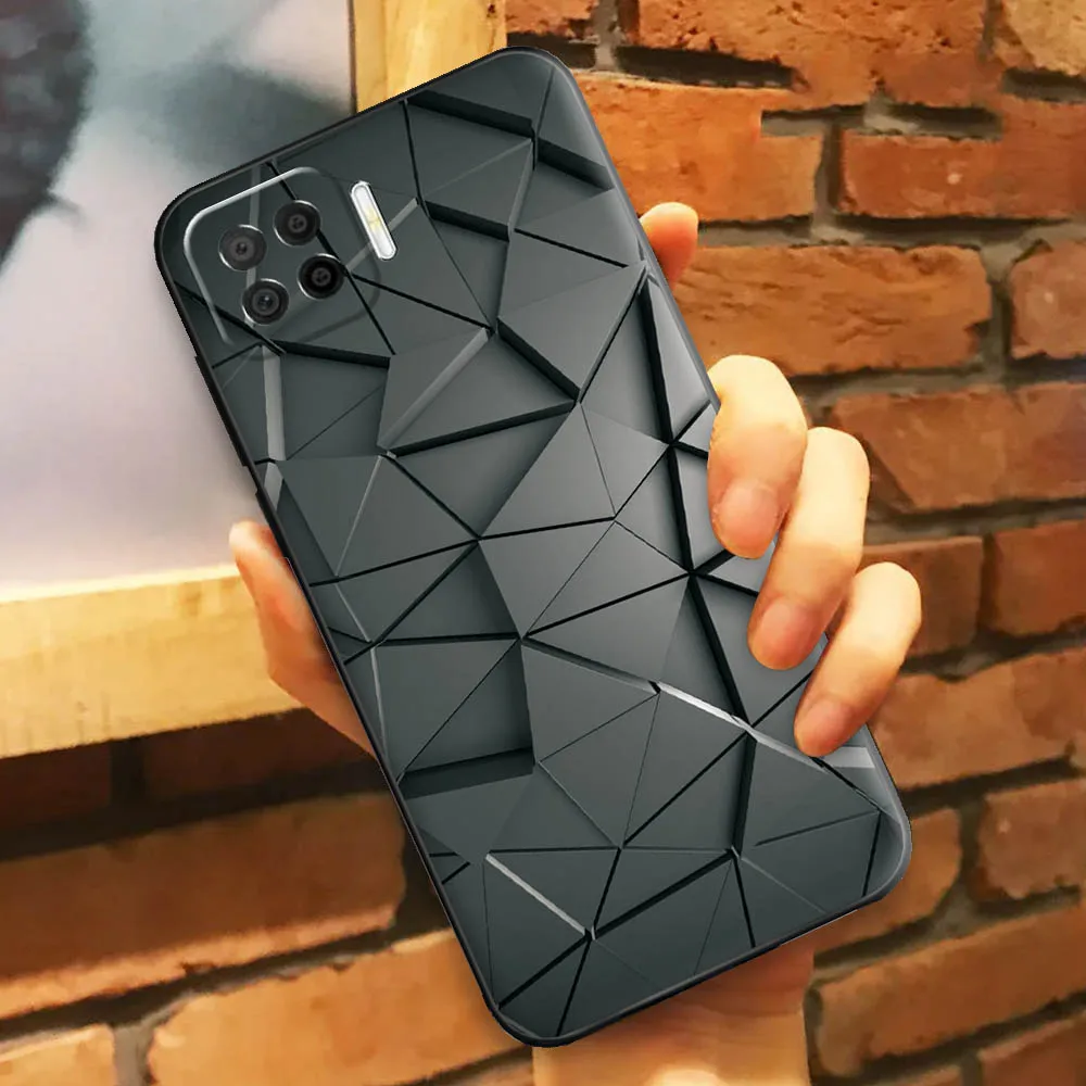 Чехол OPPO F17 Pro для Reno 4 Lite 4F черный мягкий бампер из ТПУ чехол телефона s Oppo A93