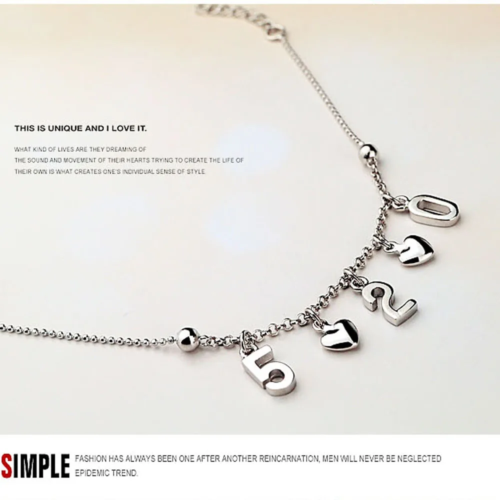 Модные украшения для ног девочек браслеты на ногу из стерлингового серебра 520