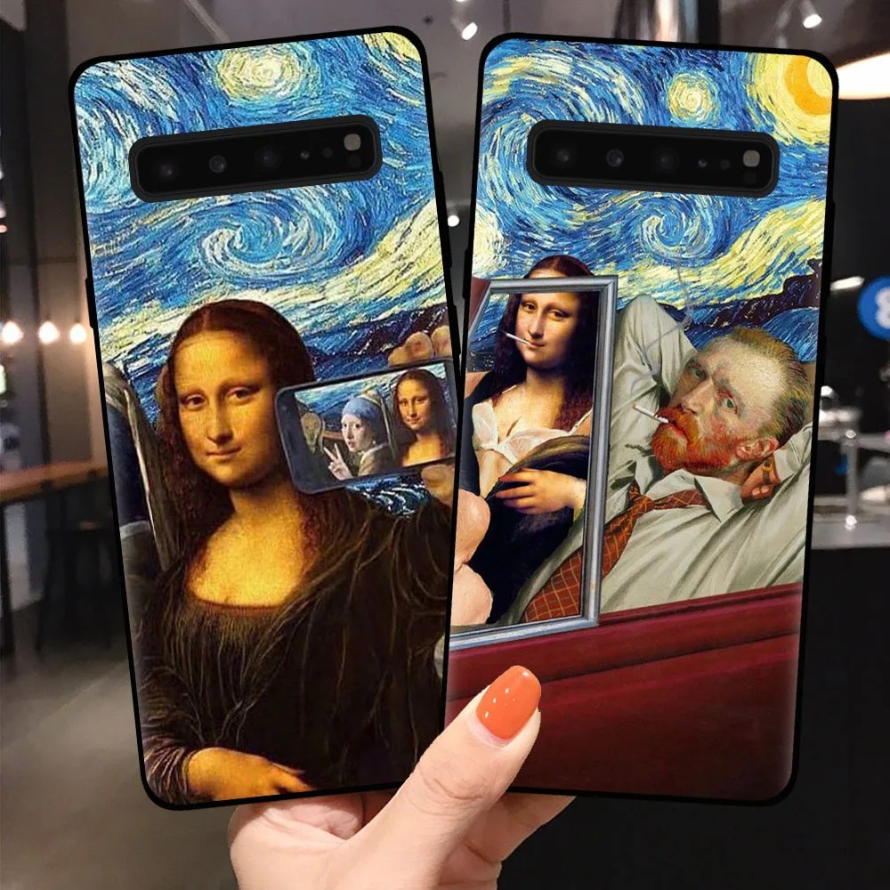 Чехол для телефона Samsung Galaxy S11 S10 S8 S9 Plus Lite S10e S11e S7 Edge Funny Mona Lisa|Бамперы| |